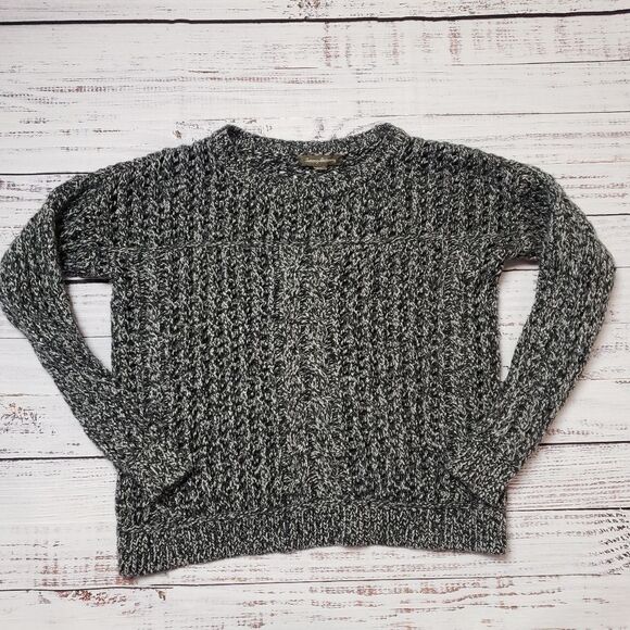 Tommy Bahama Silver  Metallic Sweater Top Size S Cable knit - Picture 1 of 12